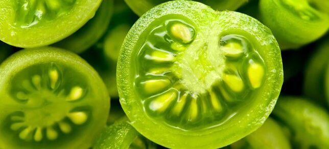Tomates verdes para las varices
